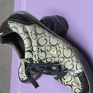 **LOWEST PRICE!** GUESS ? LADIES SZ 10 BROWN SNEAKERS ...